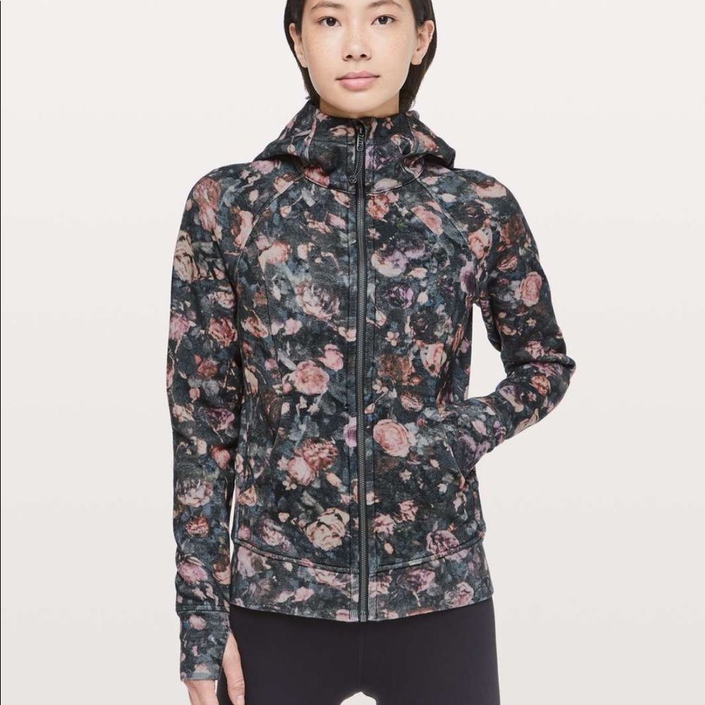 Lululemon floral scuba hoodie